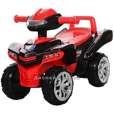 Детская каталка-толокар M 3502-2-3, черно-красная